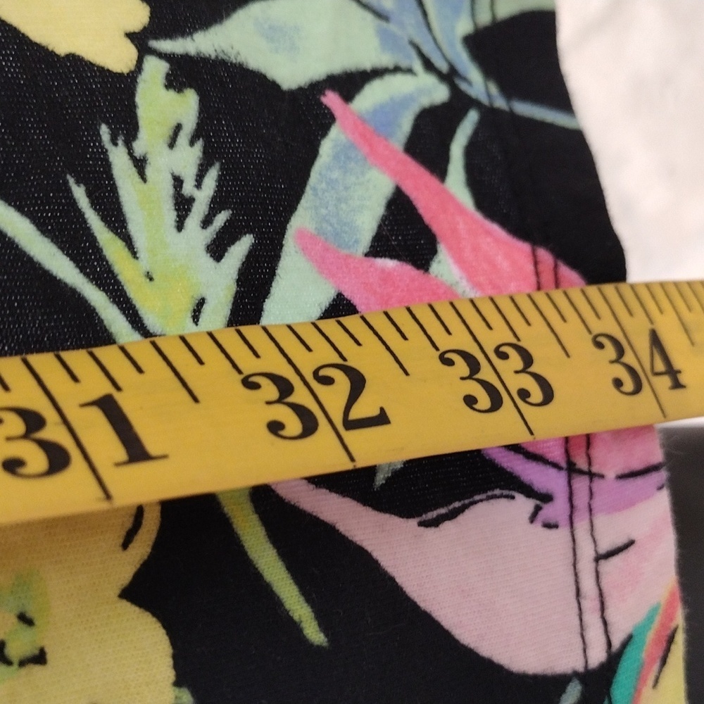 Children's Place‎ Dress Girl (10/12) Black Floral Cold Shoulder Hi Low Vacation - Picture 5 of 5